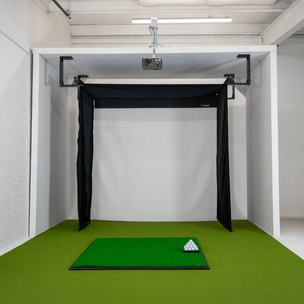 Bushnell Launch Pro Retractable Simbox Home Golf Simulator Package