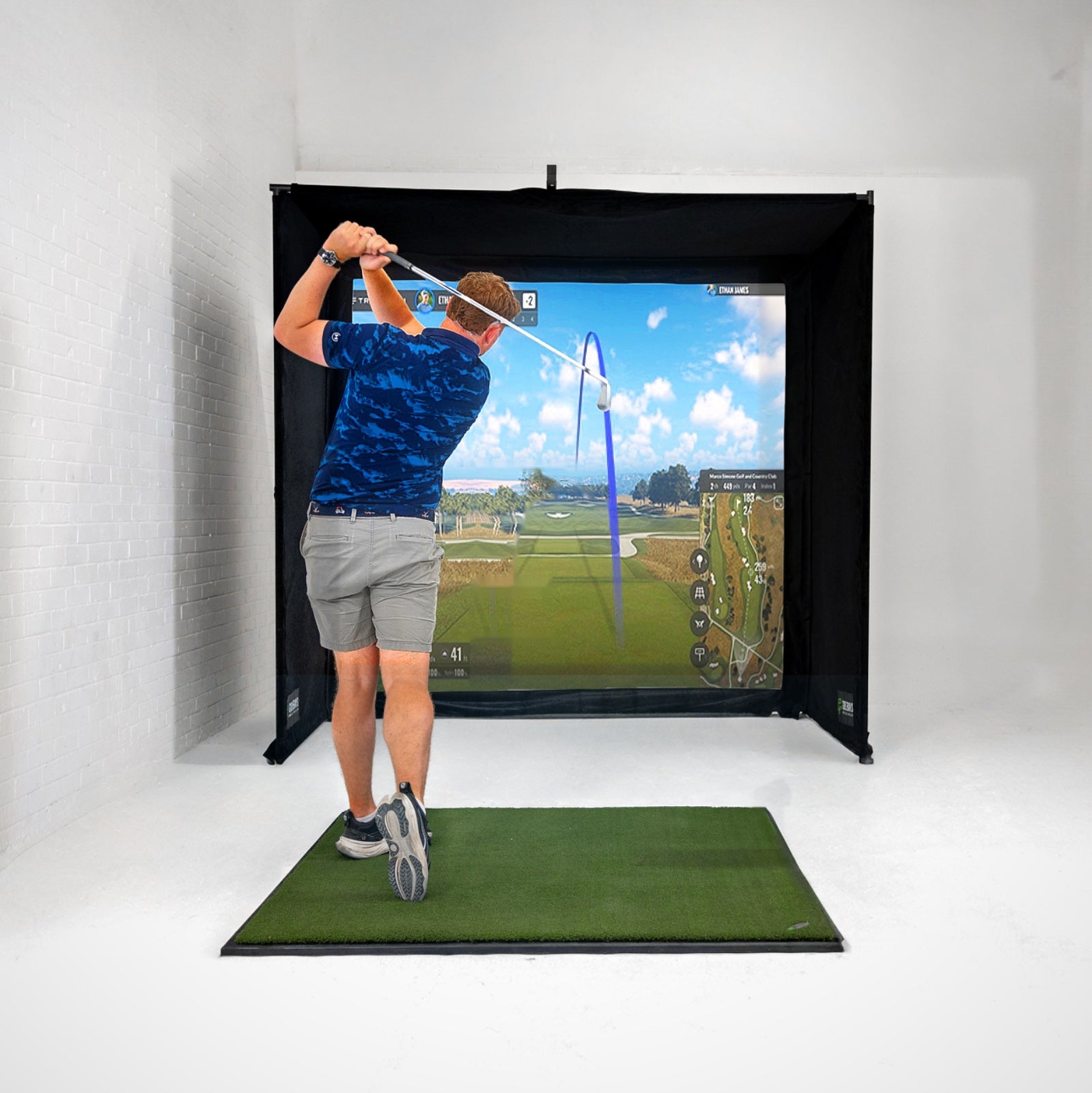 SimBox Golf Simulator Enclosure - 7 sizes